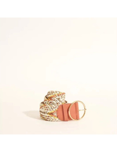Ceinture Fiesta Tressée Rose