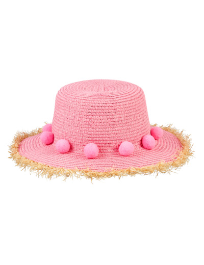 Chapeau rose à pompons   - Souza - 105841