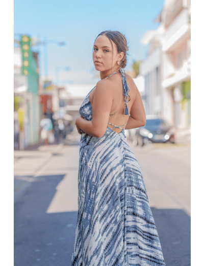 Robe tie- dye 974,île de la Réunion