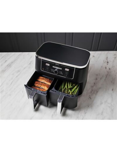 FRITEUSE AIRFRYER DOUBLE PANIER 2X4L