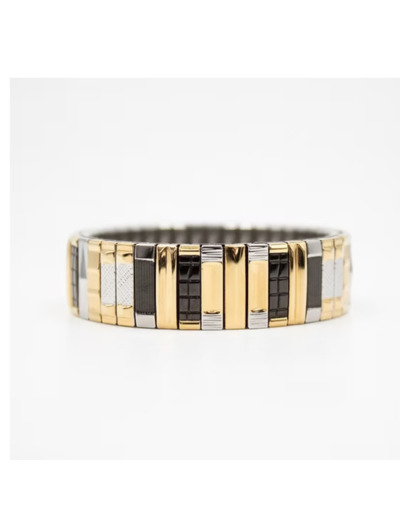Bracelet SIG 14 - Gold Silver and Black