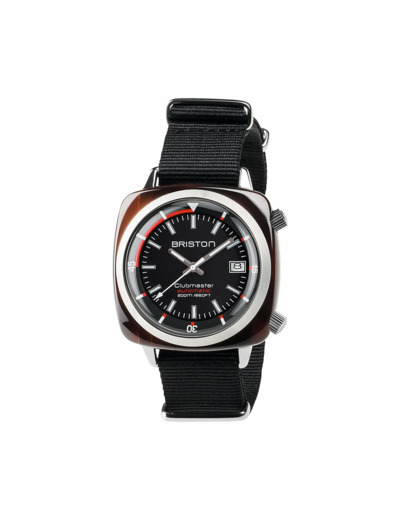 Montre Briston Clubmaster Diver HMS Date Acier et Acétate