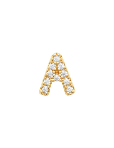 Boucles d'oreilles en plaqué or et oxyde de zirconium