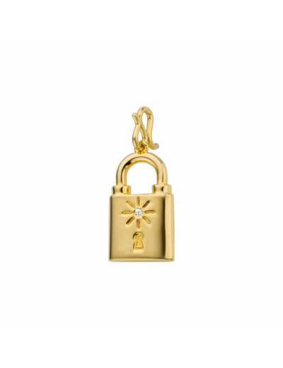 Pendentif Mya Bay Piece of sunshine Cadenas en laiton