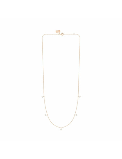 Collier Vanrycke Stardust en or rose et 5 diamants