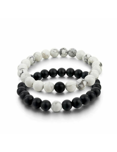 Bracelet homme duo yin yang