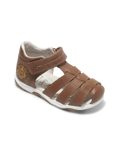 Bottillon ferme bebe garcon camel