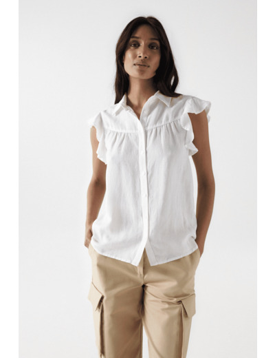 BLOUSE À VOLANTS