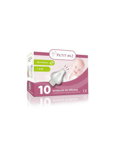 EMBOUTS SILICONES POUR SERINGUES NASALES "PETITS NEZ" BOITE DE 10