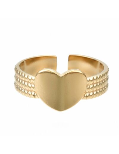 HEART BAGUE ACIER INOXYDABLE