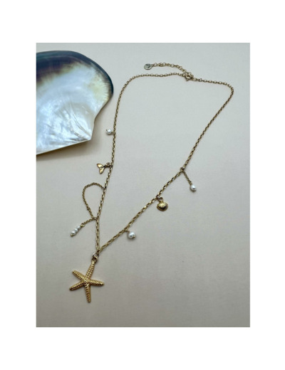 Collier ras de cou Indriya Sea Treasures en vermeil et perles d'eau douce