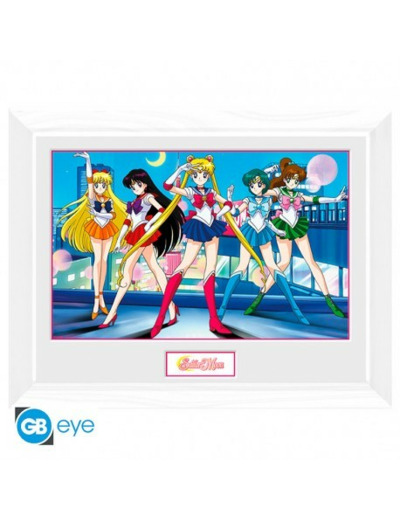 SAILOR MOON - Tirage encadré "Groupe" (30x40)