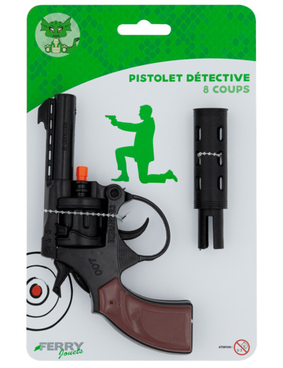 PISTOLET 8 COUPS AVEC SILENCIEUX