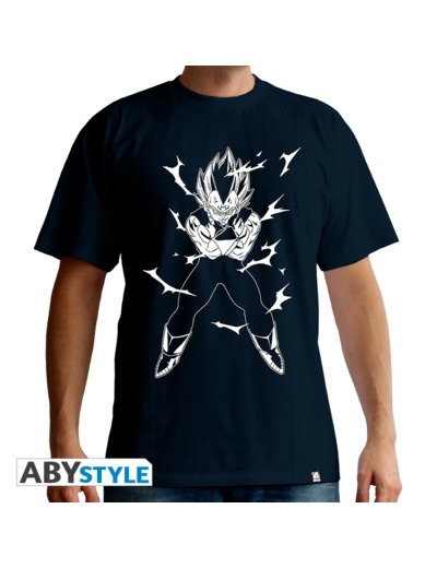 DRAGON BALL - Tshirt "DBZ/Vegeta" homme MC navy