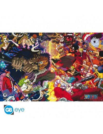 ONE PIECE - Poster "1000 logs Combat Final" roulé filmé (91.5x61)