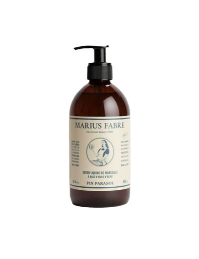 SAVON DE MARSEILLE LIQUIDE AUX HE MARIUS FABRE 500ML+POMPE