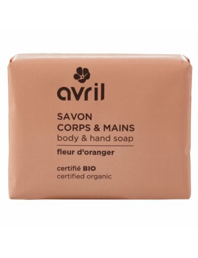 Savon corps & mains fleur d'oranger 100g - certifié bio