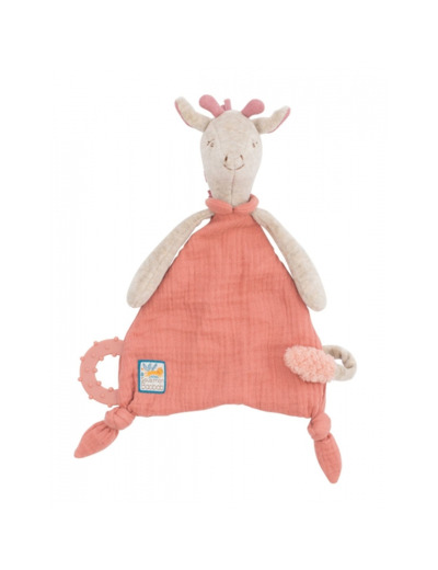 Doudou attache-tétine Bibiscus la Girafe Sous mon baobab - 669017