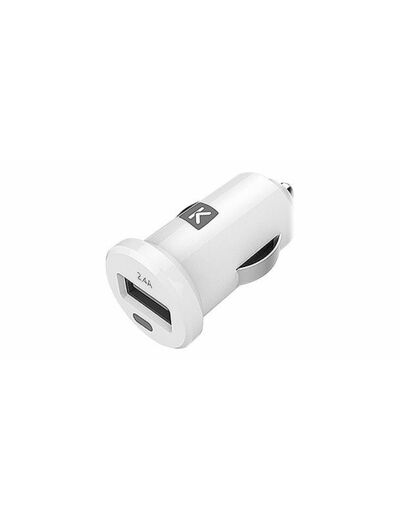 Chargeur allume-cigare blanc 1 USB LINKSTER