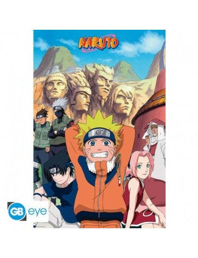 NARUTO - Poster "Groupe" roulé filmé (91.5x61)