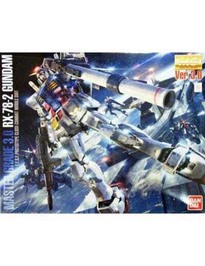 GUNDAM - Model Kit - MG 1/100 - RX-78-2 Gundam Ver 3.0 - 18 CM