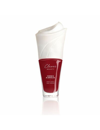 Vernis Clever Beauty  Bordeaux pur #Conquérante