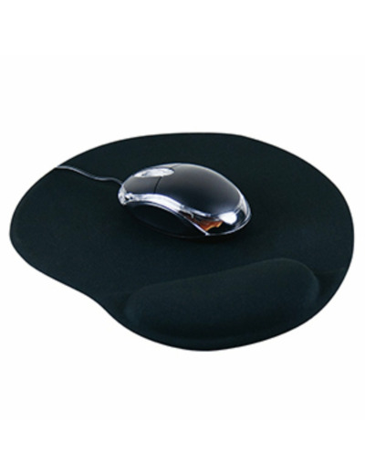 TAPIS DE SOURIS AVEC REPOSE POIGNET NOIR