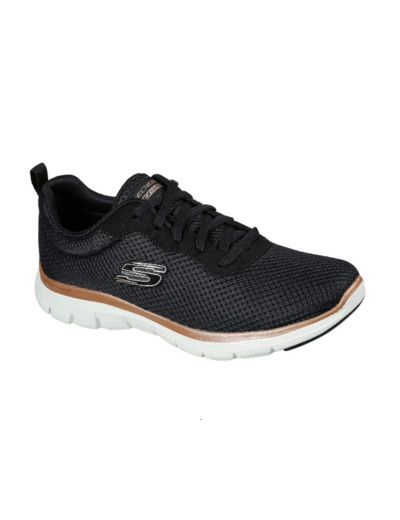 Basket femme noir skechers flex appeal 4.0