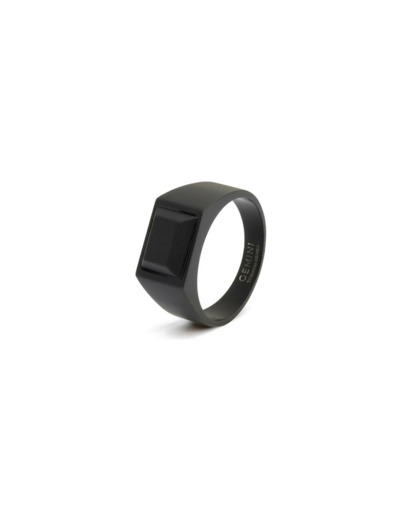 Bague Gemini Classics en titane et agate