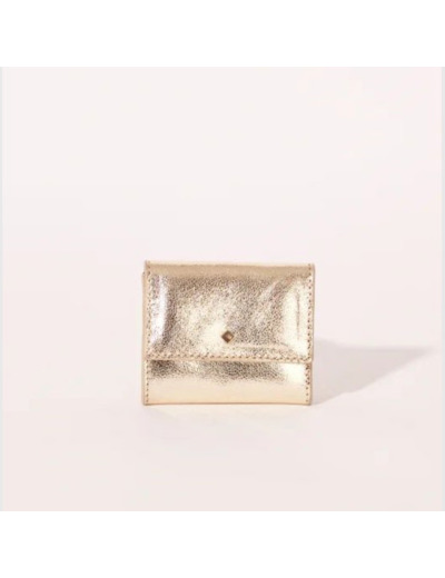 Porte-Monnaie Denise Doré en cuir