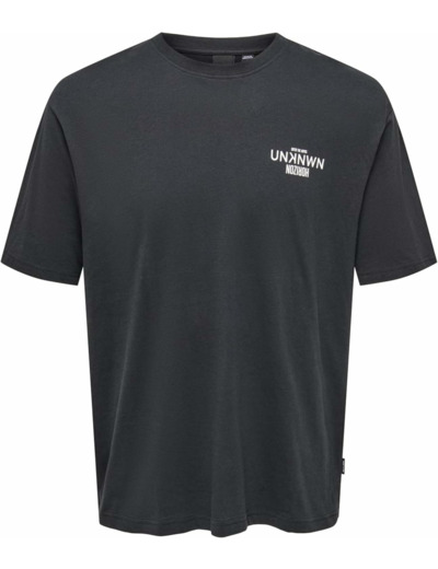 T-SHIRTS & TOPS HOMME BLACK/PRINT:UNKNWN