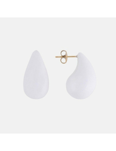 Boucles d'oreilles GOUTTES BLANC