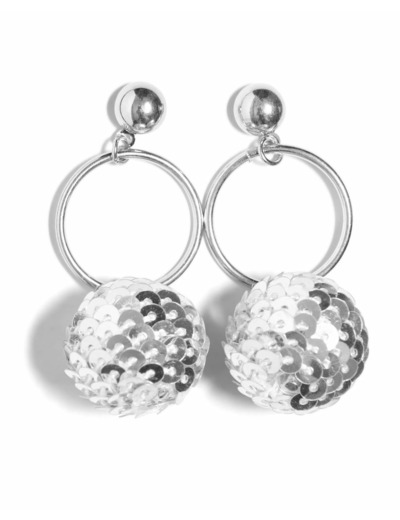 Boucle d'oreille junior fille argent