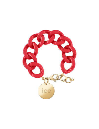 Bracelet chaîne Ice-Watch ICE jewellery Red passion en acétate et métal doré