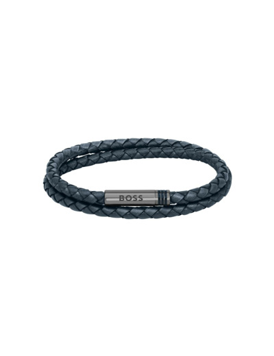 Bracelet BOSS Ares en cuir, taille S