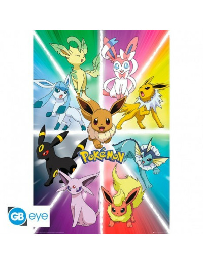 POKEMON - Poster "Evoli Evolutions" roulé filmé (91.5x61)