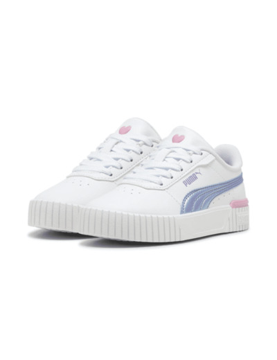 Basket junior fille blanc mauve puma