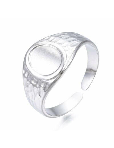 CHEVALIER BAGUE ACIER INOXYDABLE