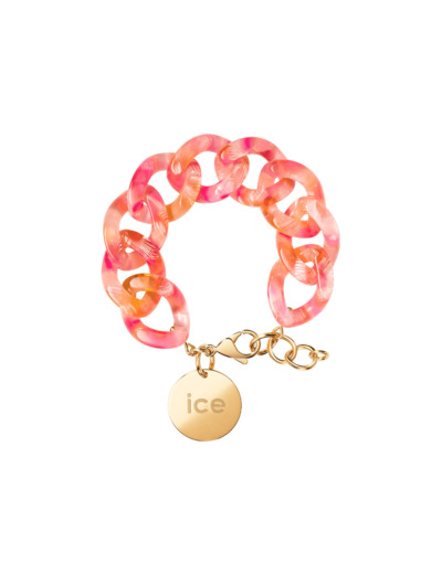 Bracelet chaîne Ice-Watch ICE jewellery Pink yellow en acétate et métal doré