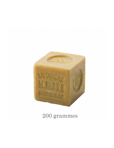 SAVON DE MARSEILLE CUBE BLANC MARIUS FABRE 200G