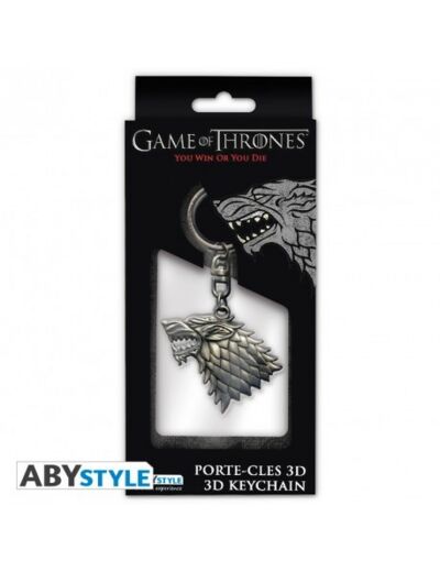 GAME OF THRONES - Porte-clés 3D "Stark"