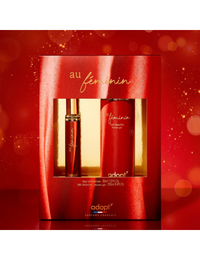 Au féminin - Coffret eau de parfum 30 ml + gel douche 250 ml