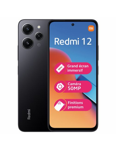 Smartphone redmi 12 128go noir