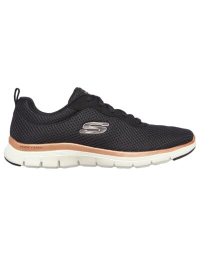 Basket femme noir skechers flex appeal 4.0