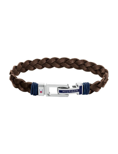 Bracelet HommeTommy Hilfiger cuir marron