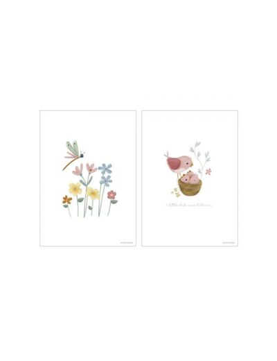 Affiche A3 réversible Little Pink flowers - PW11521550 - Little dutch