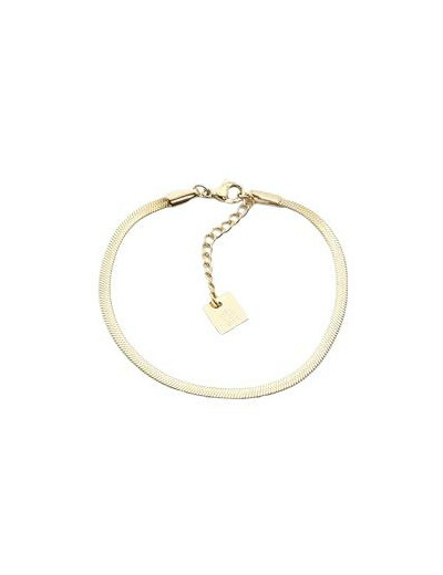 Bracelet ZAG Pur en acier doré