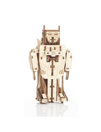 Robot avion transformer - maquette 3D mobile en bois