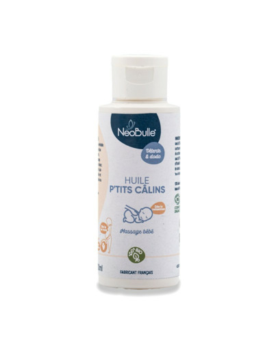 HUILE DE MASSAGE BEBE P'TITS CALINS NEOBULLE FLACON DE 100ML