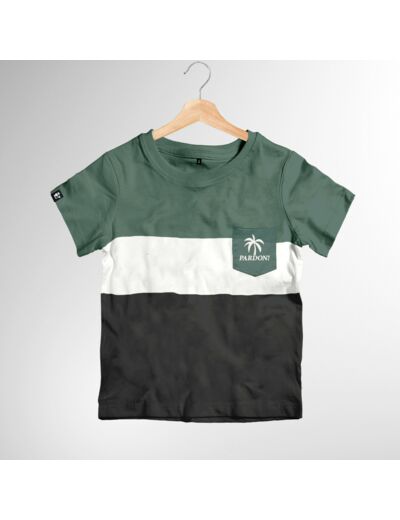 T-Shirt Garçon Color Block Uni